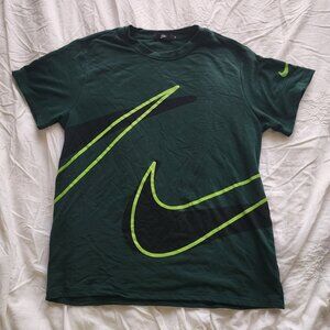 Nike Boy Shirt Gray, Black & Neon Green DRI-FIT Size M